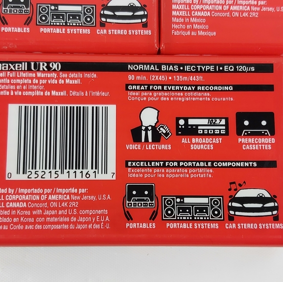 - Maxell UR 90 normal bias cassette 9 - Picture 3 of 7